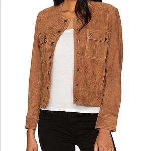 Lucky Brand Leather Jacket, Large EUC